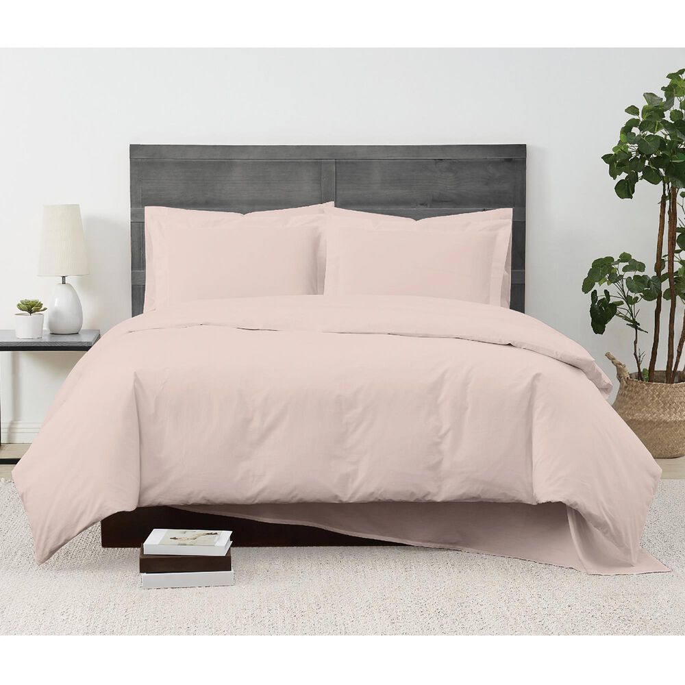 Pem America Cannon Solid Percale 2-Piece Twin Duvet Set in Blush, , large