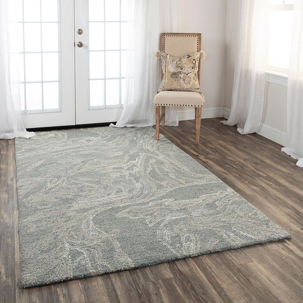RIZZY Harmony HMY977 8&#39;9&quot; x 11&#39;9&quot; Gray Area Rug, , large