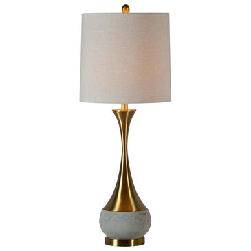 Southern Lighting Claudia Table Lamp in Gold and Cream, , large