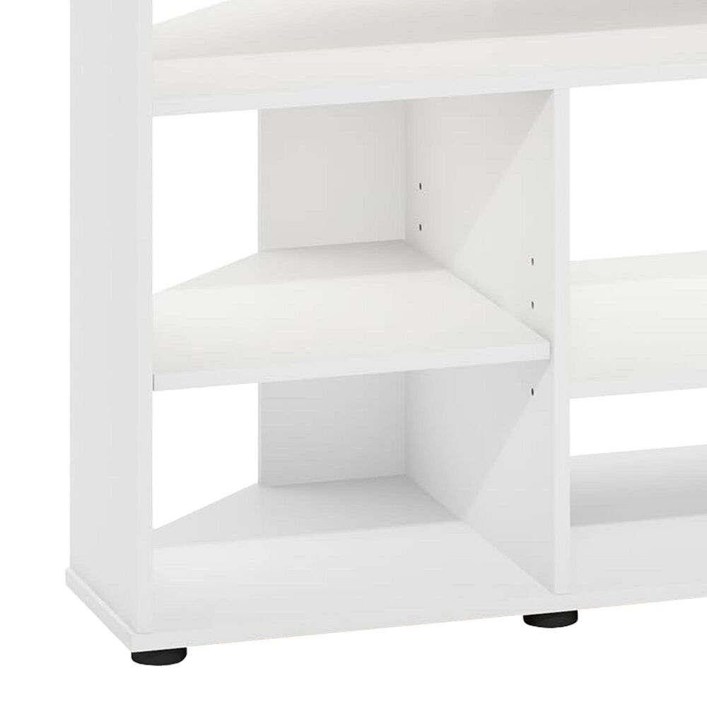 HOMLUX 47" Corner TV Stand in White, , large