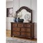 Ashley Lavinton Bedroom Mirror in Cherry Brown, , large