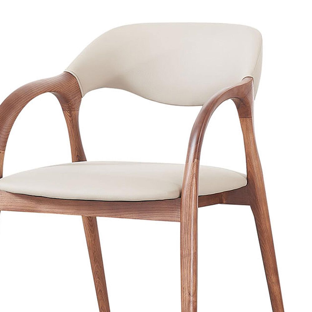 Furniture of America Arcton Arm Chair in Walnut, , large