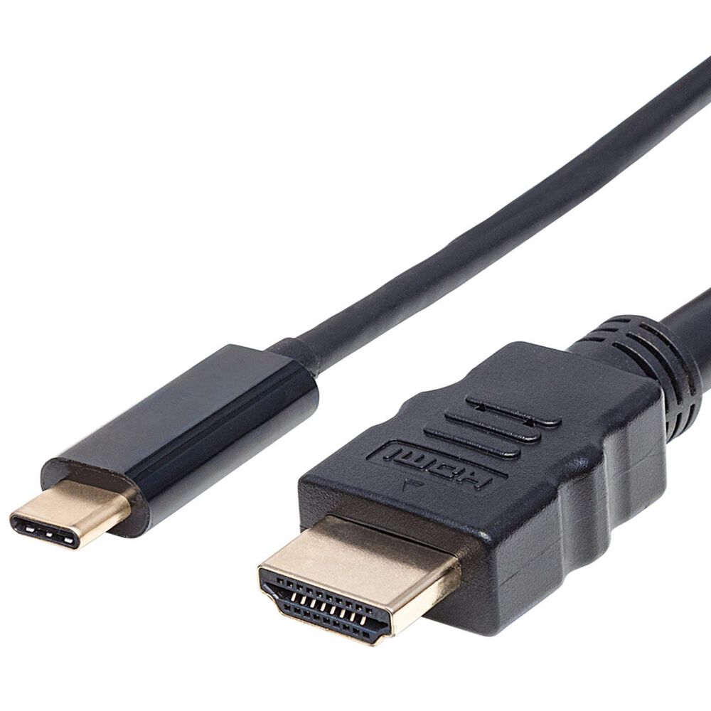 Manhattan 6&#39; USB-C to HDMI Adapter Cable in Black, , large