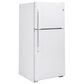 GE Appliances 21.9 Cu. Ft. Top-Freezer Refrigerator with High Gloss Handle in White, , large