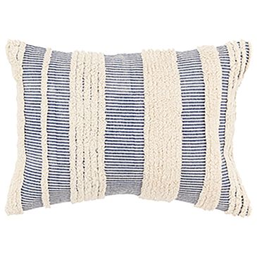 Rizzy Home 14" x 20" Down Filled Throw Pillow in Navy, , large