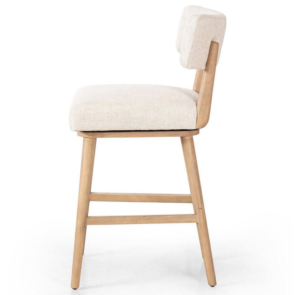 Four Hands Cardell Swivel Counter Stool in Washed Natural Parawood, , large