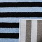 Safavieh Carousel Animals 4" Square Navy and Ivory Kids Area Rug, , large