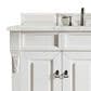 James Martin Vanities Brookfield 48" Single Bathroom Vanity in Bright White with 3 cm Eternal Jasmine Pearl Quartz Top and Rectangle Sink, , large