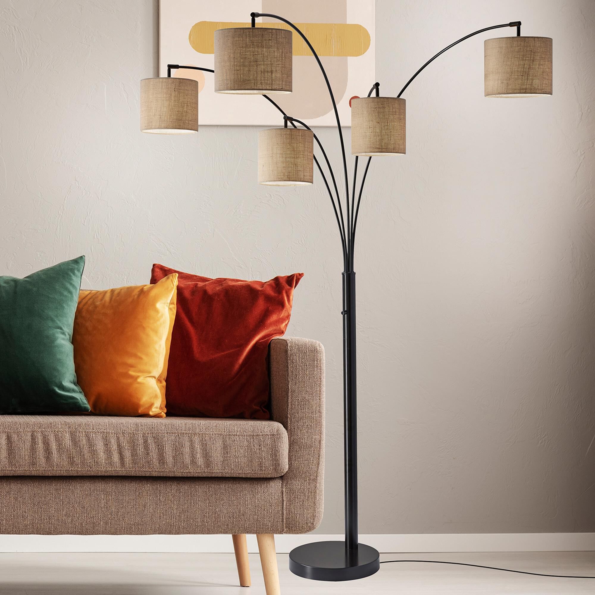 Adesso trinity sales arc floor lamp