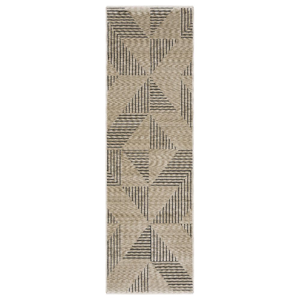 Oriental Weavers Capella Beige and Black 2"3" x 7"6" Runner, , large