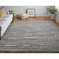 Feizy Navaro 7"9" x 9"9" Charcoal and Ivory Area Rug, , large