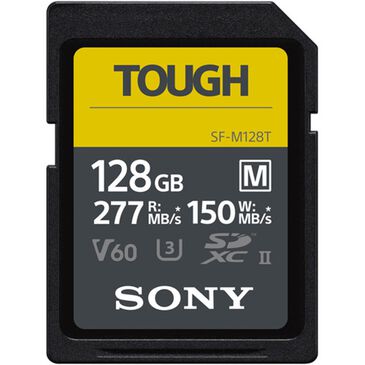Sony 128GB SF-M Tough Series UHS-II SDXC Memory Card in Black, , large