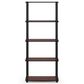 HOMLUX 5-Tier Display Rack in Dark Cherry and Black, , large