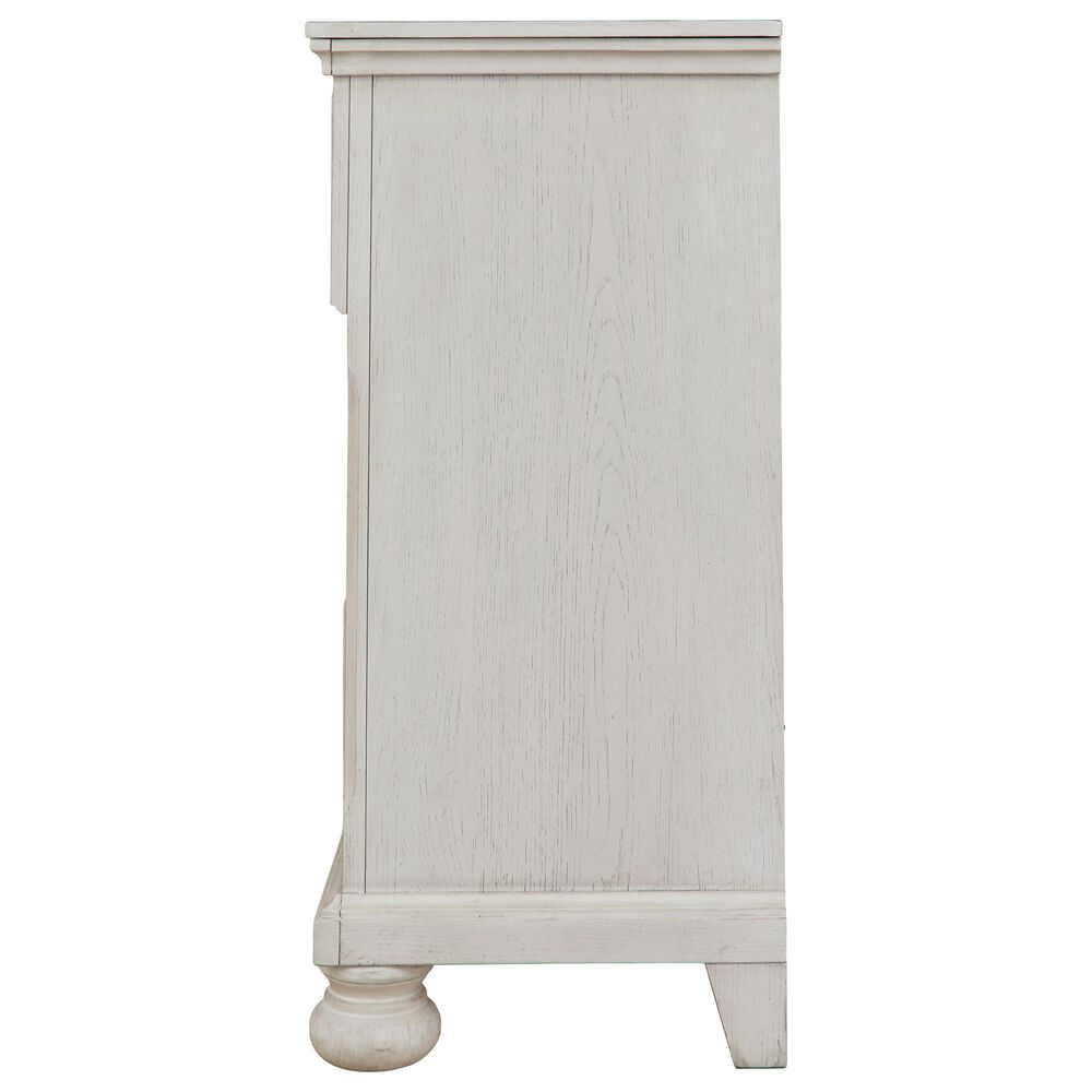Ashley Robbinsdale 4-Piece Full Storage Bedroom Set in Antique White, , large