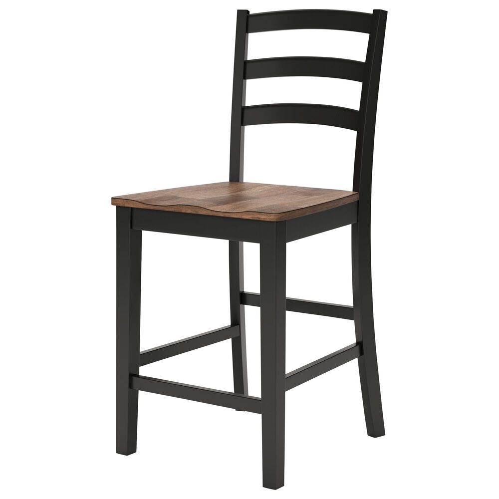 Ashley Wildenauer Counter Height Dining Table and 6 Counter Stools, , large