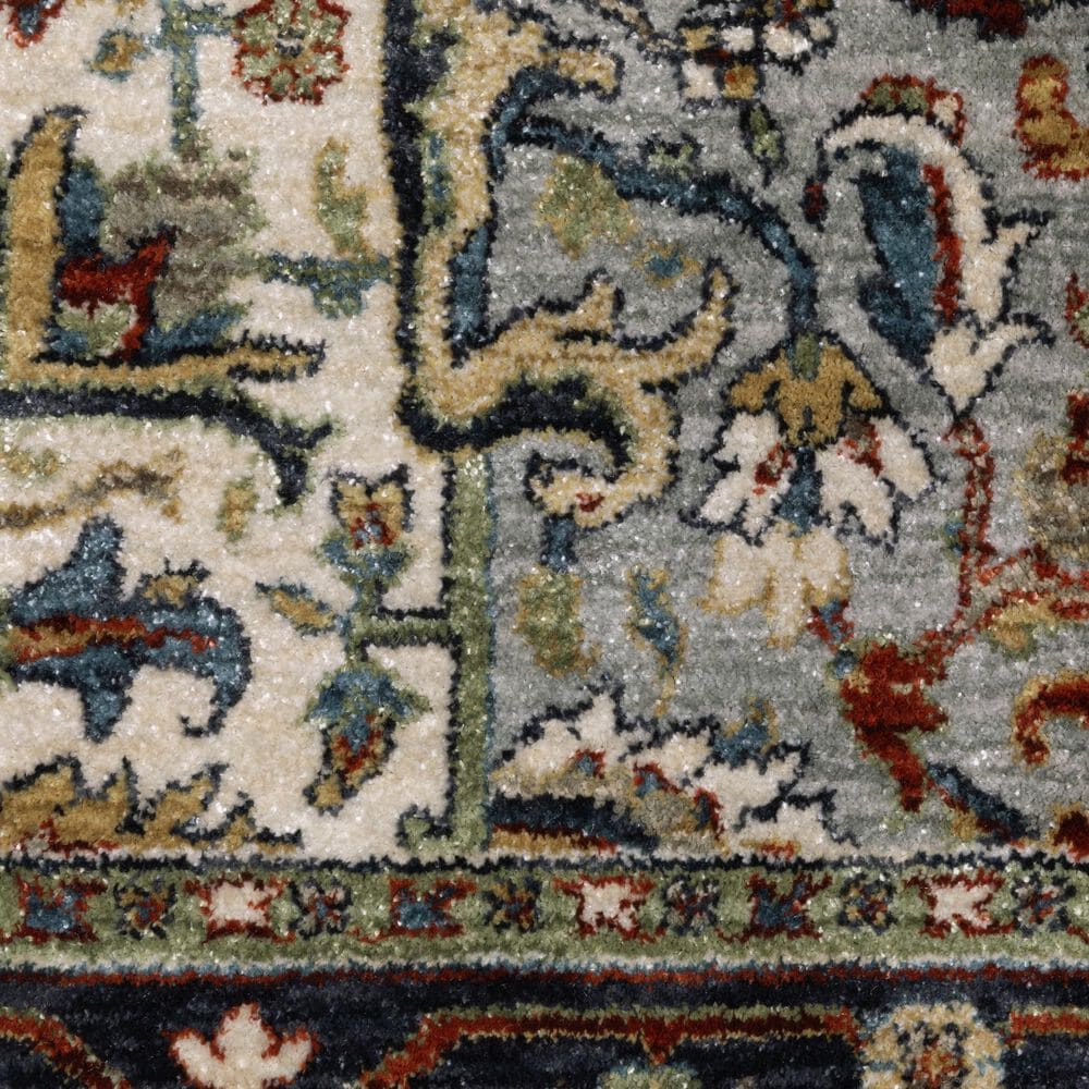 Oriental Weavers Eliana ELI11 Red and Blue 7&#39;10&quot; x 10&#39;10&quot; Area Rug, , large