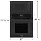 Frigidaire 27" Microwave Combination Oven with Air Fry in Black, , large
