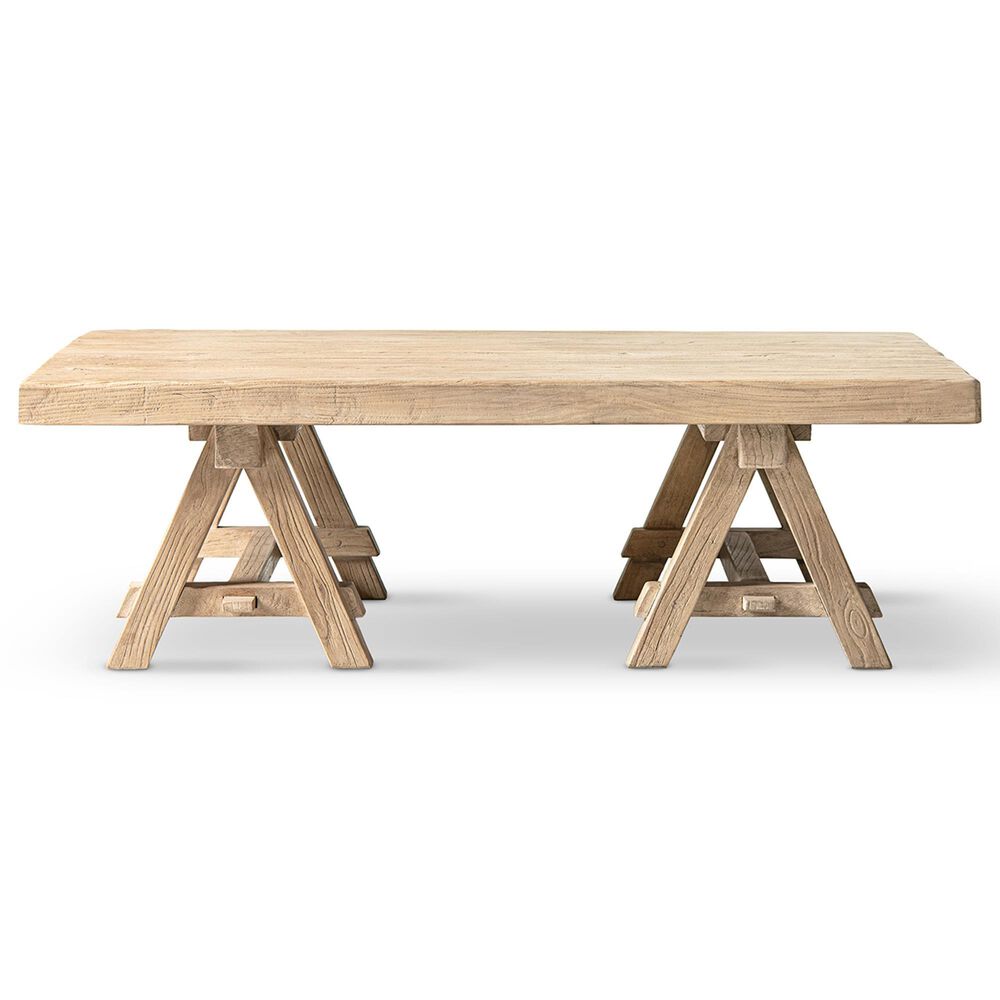 Jennifer Taylor Home Hawthorne 48" Coffee Table in Heritage Light Natural Brown, , large