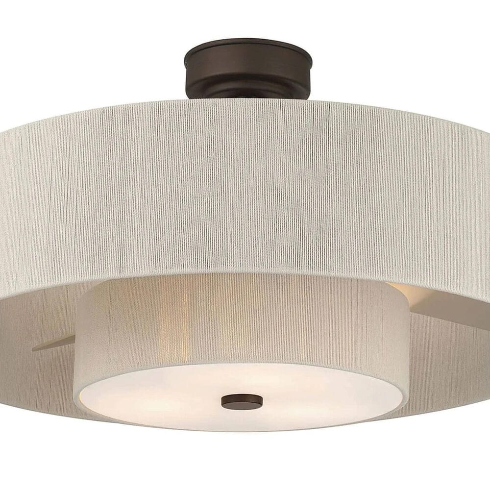 Hunter Brookside Jasmine Roth 30" Indoor Ceiling Fandelier with LED Light and Remote Control in Matte Bronze, , large