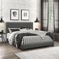 Richlands Furniture Willow Queen Upholstered Panel Bed in Gray Fog and Espresso, , large
