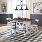 Ashley Valebeck Swivel Counter Height Stool in White and Black, , large