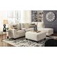 Ashley Abinger Oversized Accent Ottoman in Natural, , large