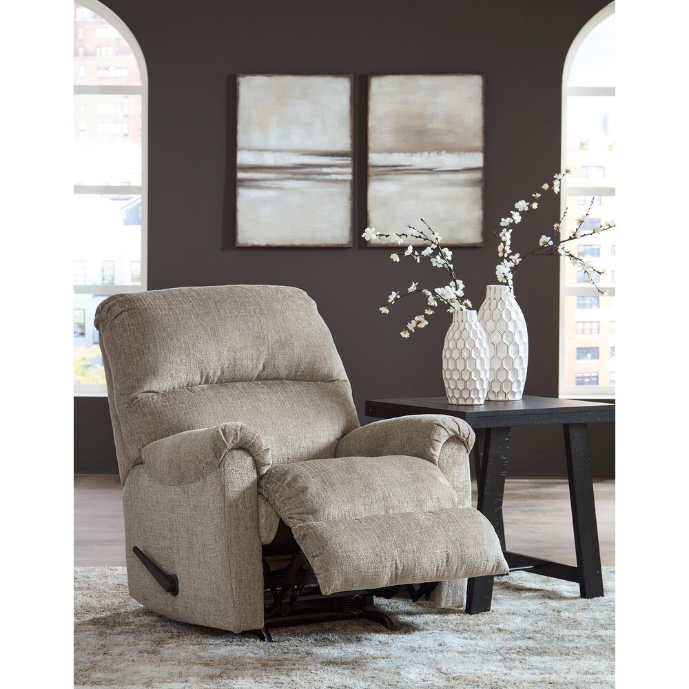 Ashley Stonemeade Manual Recliner in Taupe, , large