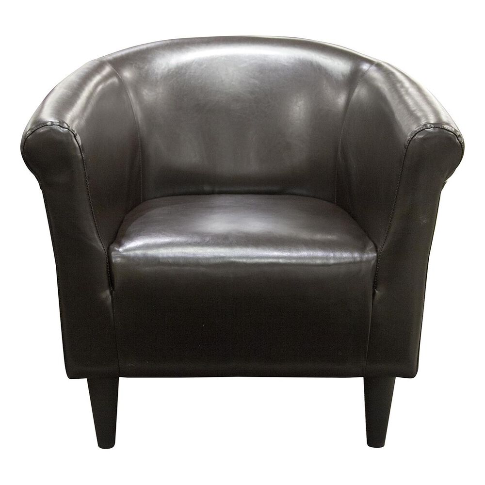 Living Essentials Barrel Chair in Walnut Brown , , large