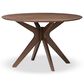 Baxton Studio Monte 47" Dining Table in Walnut Wood - Table Only, , large