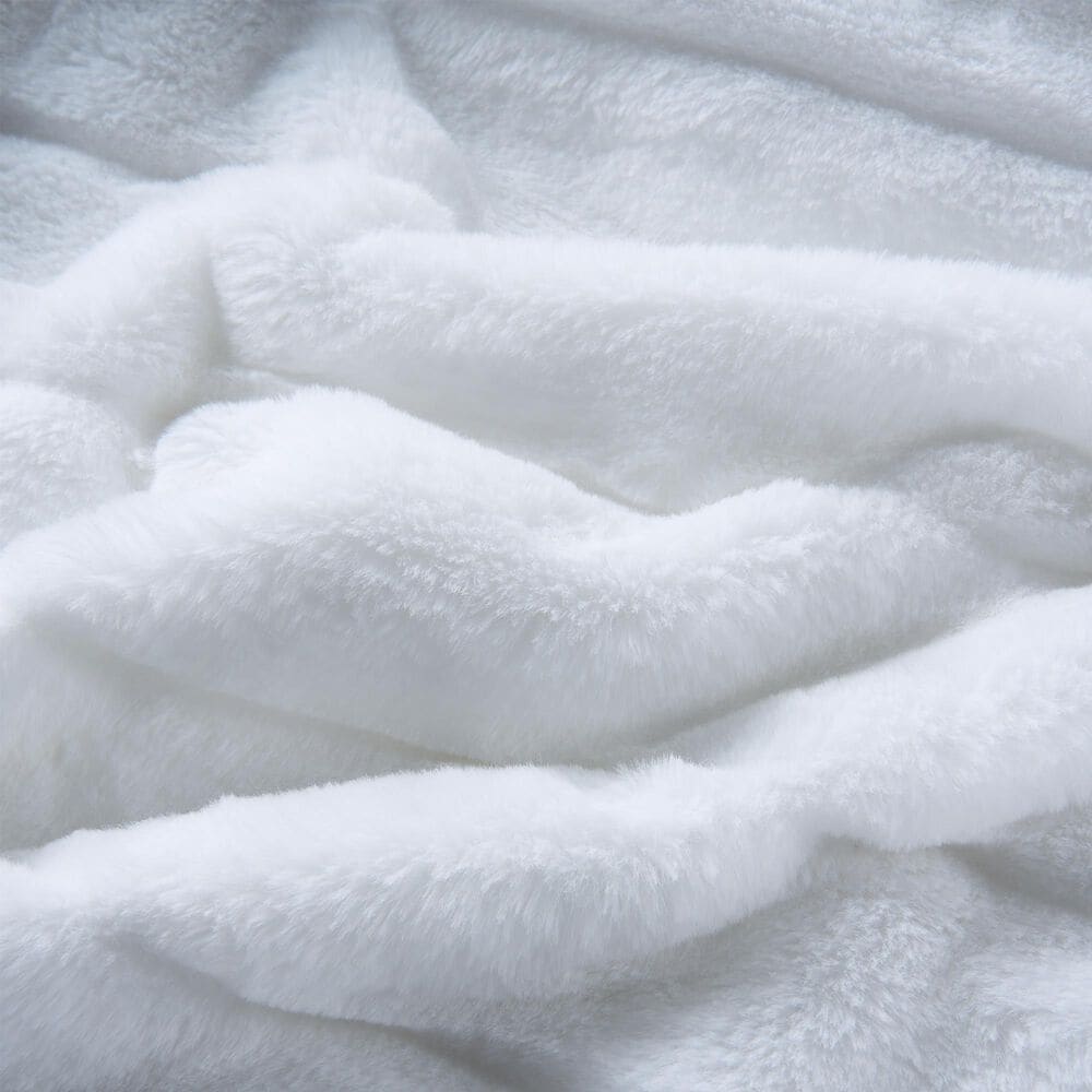 Jiangsu Royal Home 50&quot;x 60&quot; Plush Throw Pillow Set in White, , large