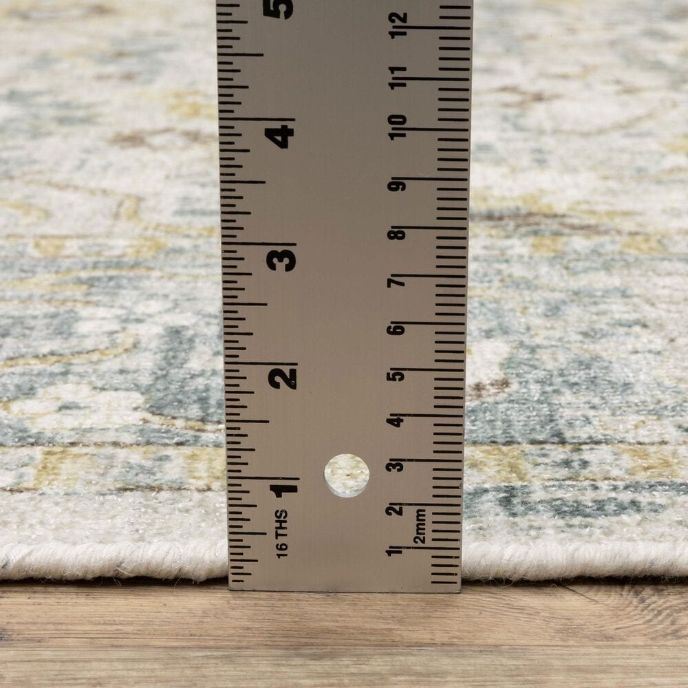Oriental Weavers Windham WIN06 Ivory and Blue 2&#39;6&quot; x 10&#39; Runner, , large