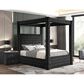 Crown Mark Annabelle King Upholstered Bed in Black, , large