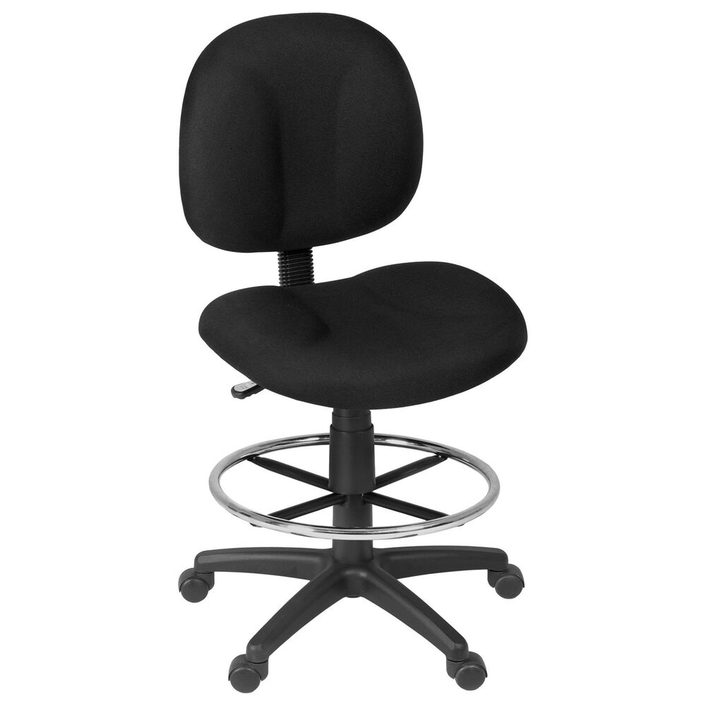 Regency Global Sourcing Comfort Series Swivel Computer Task Chair with Drafting Kit in Black, , large