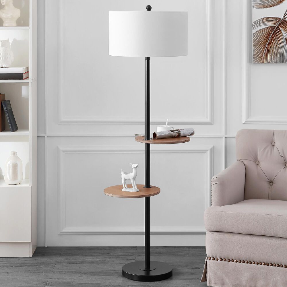 Safavieh Kelsen Floor Lamp in Black, , large
