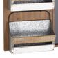 Maple and Jade 23" Magazine Rack Holder in Brown, White and Grey, , large