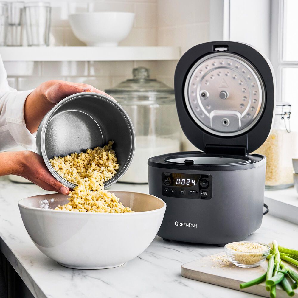 Green Pan Advanced 8-Cup Rice Cooker in Graphite, , large