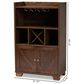 Baxton Studio Carrie Wine Storage Cabinet in Walnut, , large