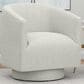 Emerald Home Furnishings Brylee Swivel Accent Chair in White, , large