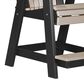 Amish Orchard Balcony Adirondack Chair in Weatherwood and Black, , large