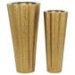 Maple and Jade 2-Piece Hammered Floor Decorative Vase Set in Gold, , large