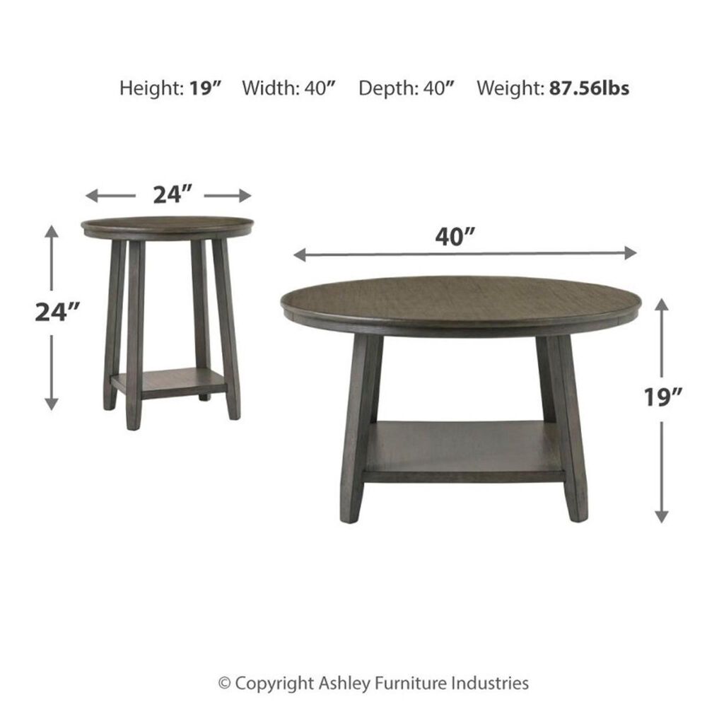 Ashley Caitbrook 3-Piece Occasional Table Set in Antique Washed Gray, , large