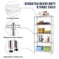 Furniture of America Harrison 5-Tier Storage Shelf in Chrome, , large