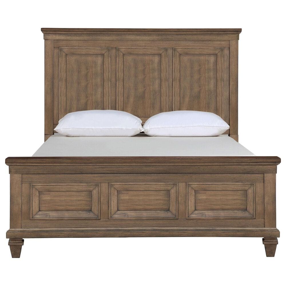 New Heritage Design Mariana Queen Panel Bed in Vintage Mocha, , large