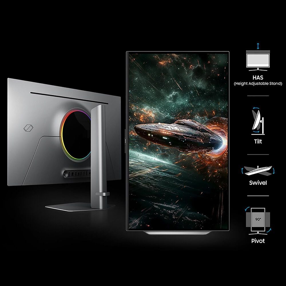 Samsung 32&quot; Odyssey OLED G8 G81SF UHD 4K 240Hz Gaming Monitor in Silver, , large