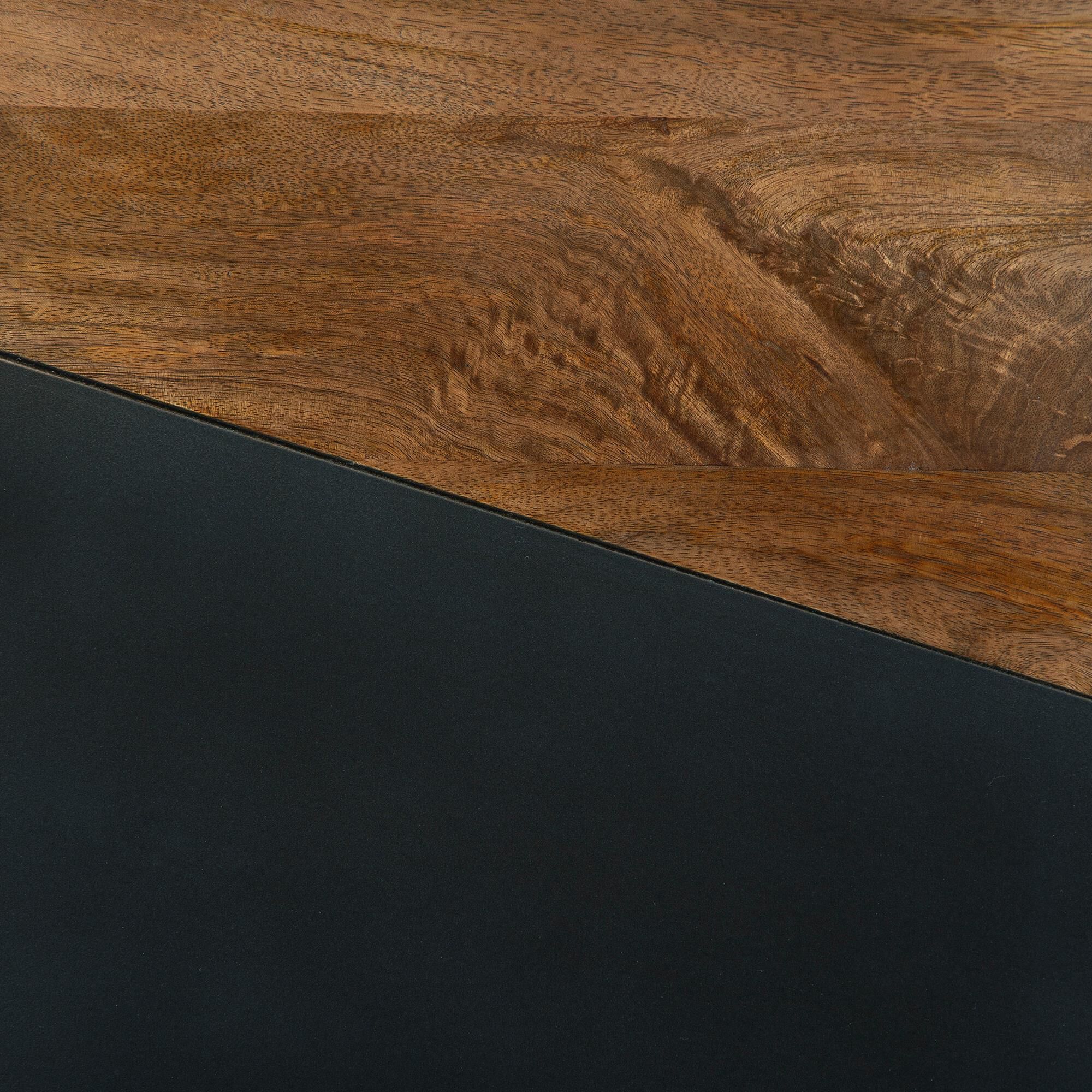 Ashley Trailbend Cube Accent Table in Brown and Gunmetal | NFM