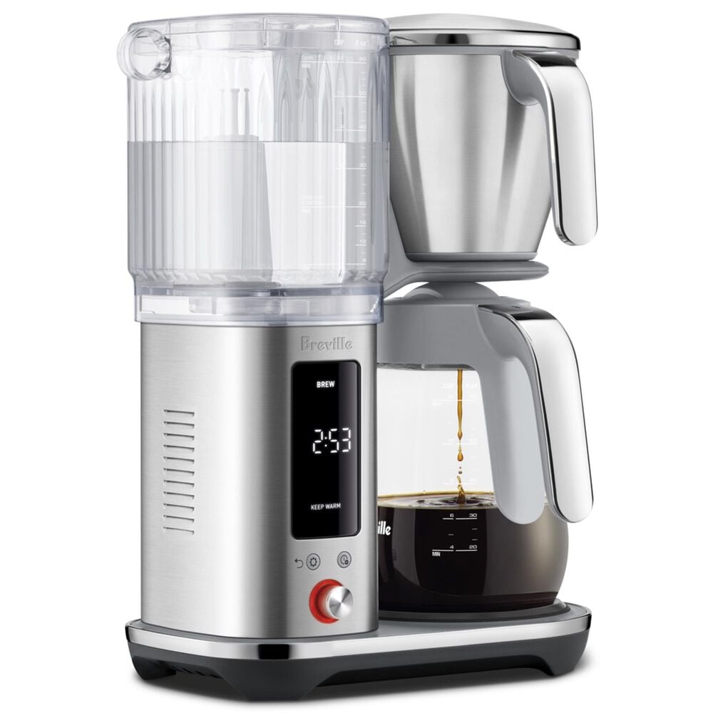 Breville Luxe Brewer 12-Cup Drip Coffee Maker with Glass Carafe in Brushed Stainless Steel, , large