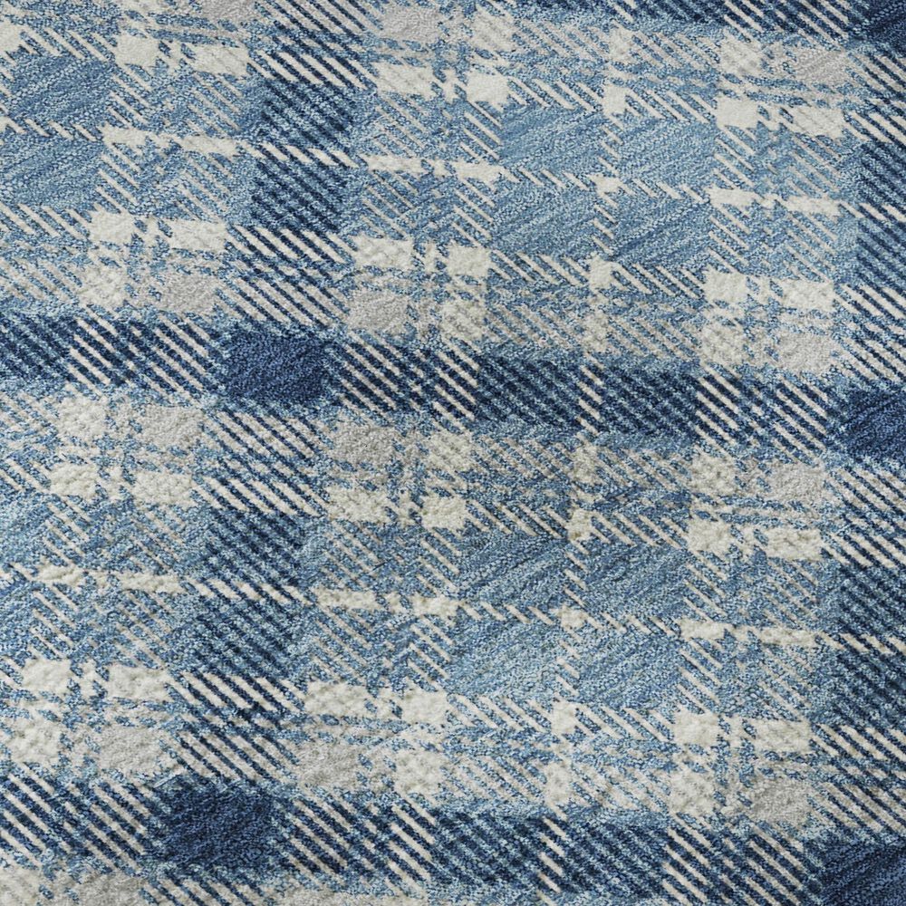 Dalyn Rug Company Soft Essentials Plaid Denim 3' x 5' Indoor/Outdoor Area Rug, , large