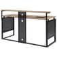 OSP Home Ace 2-Piece Desk with Hutch and Bookcase in River Oak and Black, , large