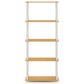HOMLUX 5-Tier Display Rack in Beech and White, , large