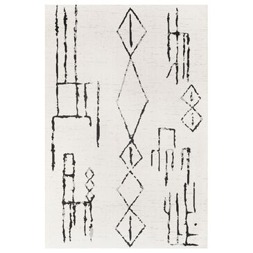 Surya Lavadora Bohemian 7"10" x 10" Black, Gray and Light Gray Area Rug, , large